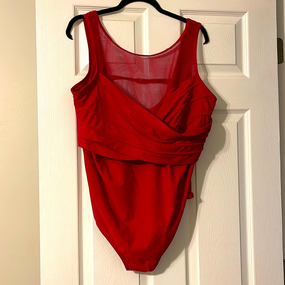 Plus size Red swimsuit